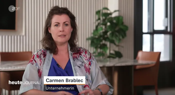 Carmen Brablec im ZDF heute journal