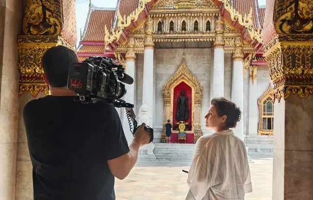 ZDF-Dreh mit Carmen Brablec in Bangkok